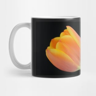 Close-up of a orange-yellowish tulip Mug